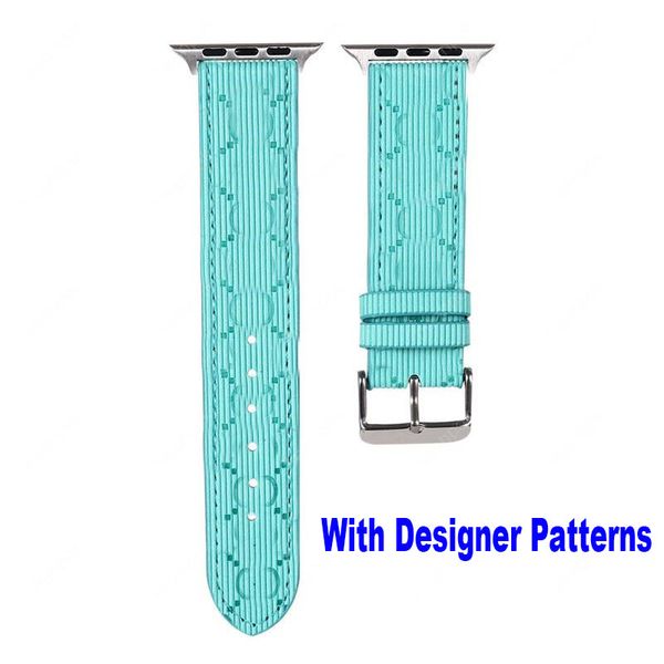 Luxo Band Straps Smart Straps Compat￭vel com Apple Watch 41mm 42mm 44mm 45mm 49mm 40mm Bandas para mulheres todas as s￩ries iwatch 8 7 6 5 4 3 2 1 Fashion G Designer Graphics Strap