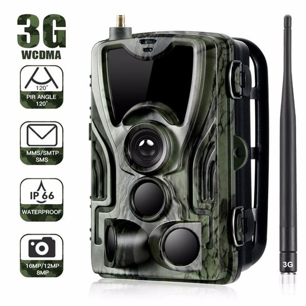 Suntek HC801G 3G MMS SMTP SMS Trail камера Охотничья камера 940 нм ИК-светодиодная ловушка для ловушек 16MP 1080p HD камера ночного видения разведчик животных2867703170