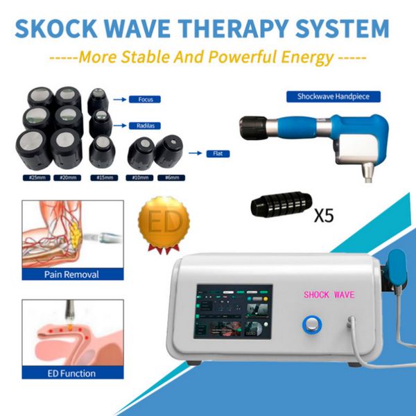 Другое косметическое оборудование Shockwave Therapy Machine для облегчения боли Пневматическая обработка