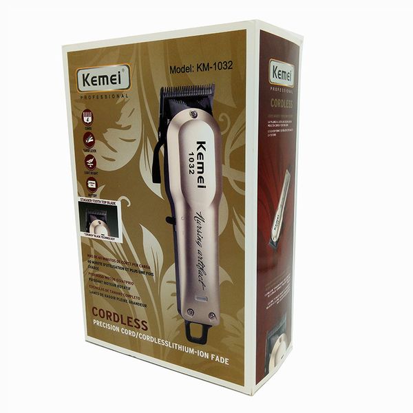 Kemei KM-1032 Tagliacapelli professionale Tagliacapelli elettrico Tagliacapelli Potente Rasoio da barba Macchina da taglio senza fili