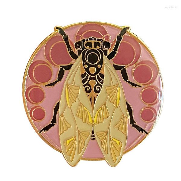 Broşlar Art Nouveau Cicada Böcek Rozeti Sweetmaplehoney Broş Kelebekler Emaye Pimi Korna Böcek Güve Takı