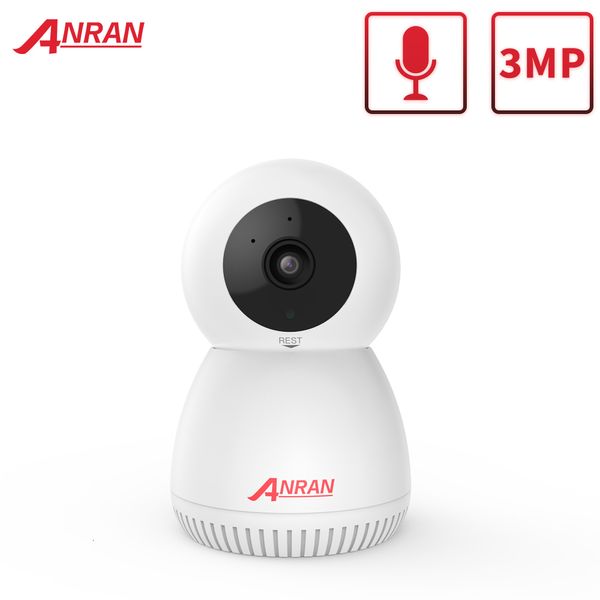 Câmeras de câmeras anran 1296p mini wi -fi ip camera vigilância proteilância de segurança ptz monitor de bebê sem fio rastreamento automático hd de duas vias áudio 221117