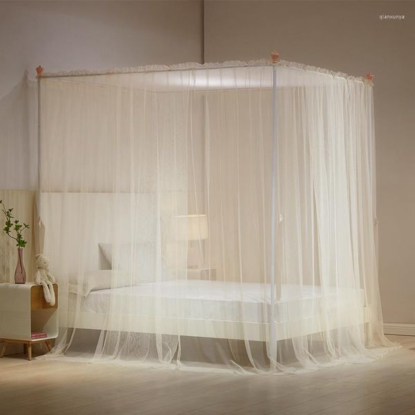 Mosquito Net Bottom Full Free Instalação Anti Fall Princess Bed Twin Zanzariera Letto Supplies BS50WZ