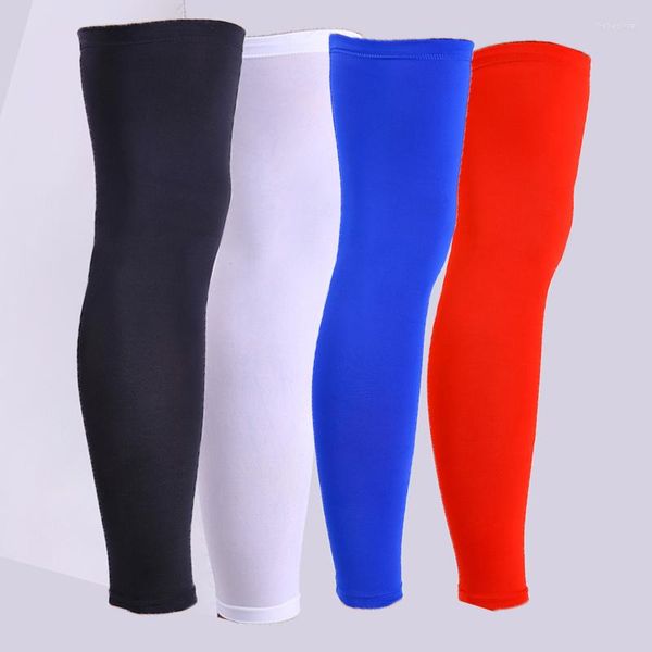 Joelheiras calçadas meias de basquete leggings Men e feminino Equipamento de equipamento de proteção esportiva com capa de panturrilha longa