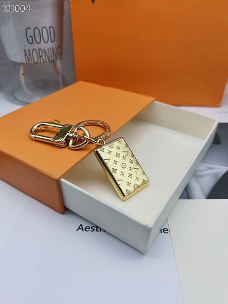 2023 Die neue Mode Luxusgold -Hüllkurve Key Ring Belt Original Box