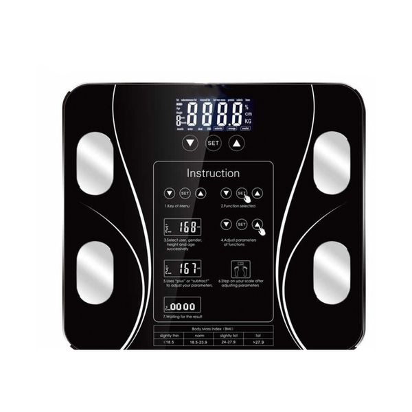 Smart Scales Digital Body Fat Scale Smart Wireless Composition Analyzer Coloful Электронные весы с приложением Bluetooth 221117