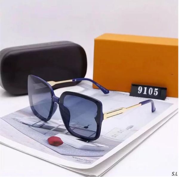 Luxus-Designer-Sonnenbrille mit einer Box mit stilvollen polarisierten Brillen für Männer und Frauen UV400.5AAAAA