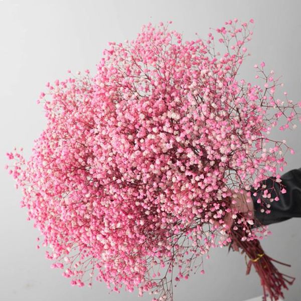 Flores decorativas grinaldas naturais frescas secas preservadas gypsophila paniculata bellow bouquecets de flor do bebê para decoração de casamento os namorados 221118
