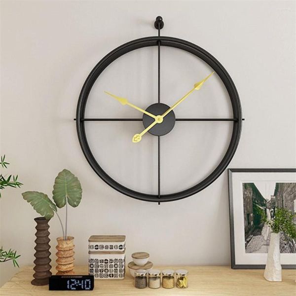 Relógios de parede Relógio de metal 3D Design moderno decoração de casa Digital Hanging Watch Watch Zegar Scienny Sala de estar