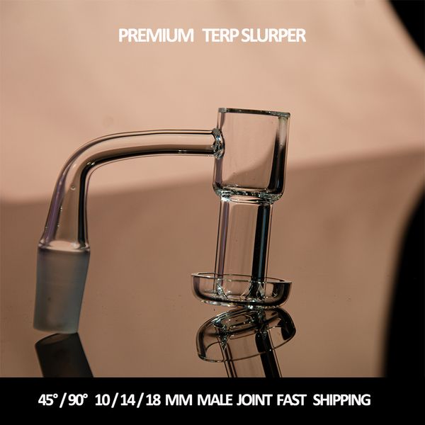 Großhandel Terp Slurper Quarz Banger Nagel Raucherzubehör Cool 10mm 14mm 18mm männlich weiblich Gelenkmixer für Dab Bohrinsel Bong