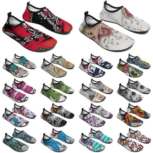 Scarpe da uomo fai da te Scarpe da acqua personalizzate da donna Sneaker personalizzate alla moda multicolore48 Scarpe da ginnastica per sport all'aria aperta da uomo567 Ized S