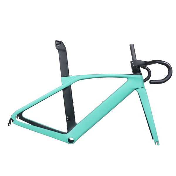 Aero Road Racing Racing Frame рама TT-X35 Тормоз полная внутренняя кабеля синяя краска черная дизайн Max Tire 700x32c