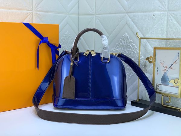 Lindas cores para a noite Bolsa de luxo bolsas de ombro de luxo Crossbody espelho de qualidade superior m54785 alma b pm tate miroir shell bolsa bolsa tamanho 25cm