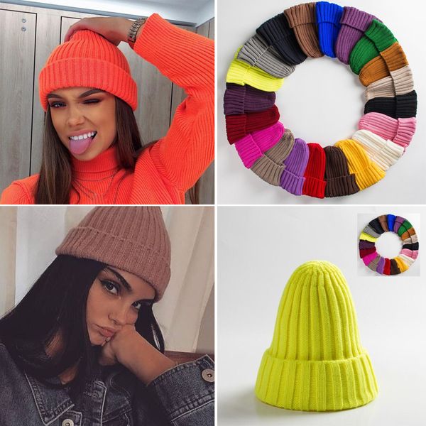 Caps de crânio unissex Mistura de algodão sólido Hat Hip Hop Ket Hats Mens Chapéu Feminino Feminino para Meninas por atacado