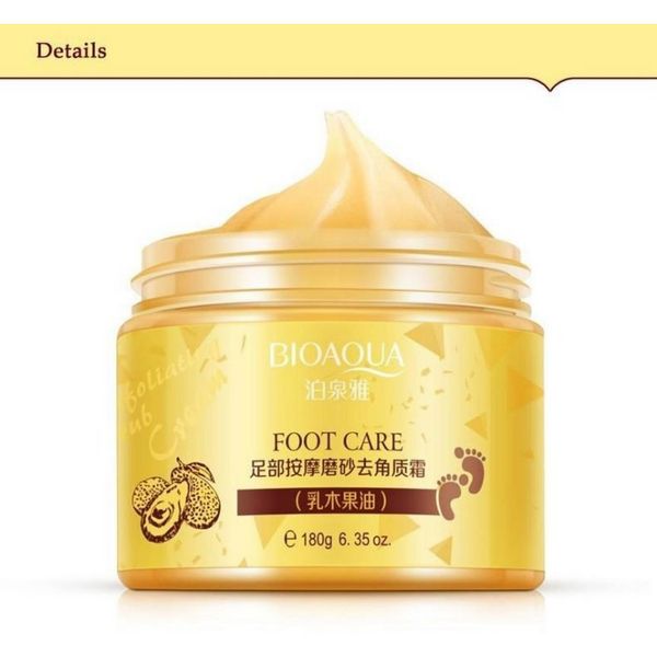 Zubehörteile 120 Stück BIOAQUA 24K GOLD Shea Buttermassage Creme Peeling Erneuerungsmaske Baby Fußhaut Glatte Pflege Peeling 01