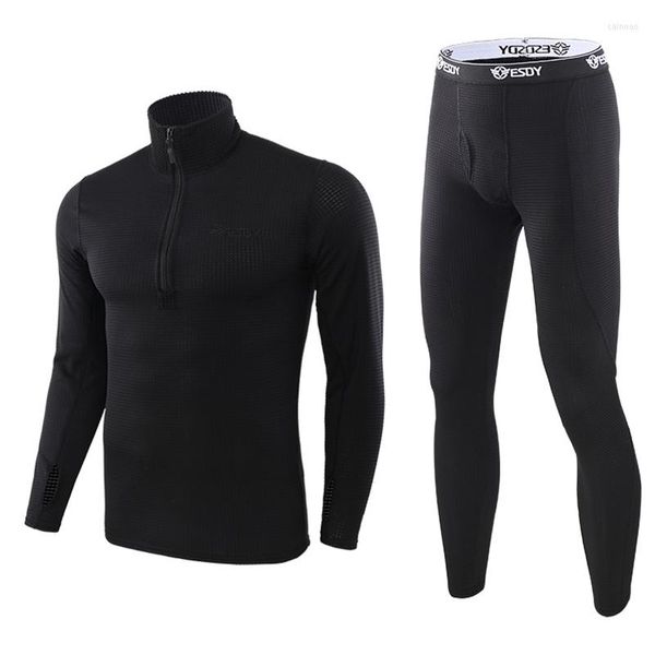 Ropa interior térmica para hombre, conjuntos cálidos gruesos de invierno 2022, ropa interior térmica de secado rápido para el sudor de lana de compresión para hombre, calzoncillos largos, ropa militar del ejército