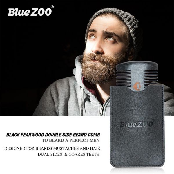 Aftershave Bluezoo 8-teiliges Kit, natürliches Bio-Männer039s Bart-Rasierpflege-Balsam, Schnurrbart mit Schere, Kammbeutel, feuchtigkeitsspendend, 3 Bartwachs, 1 Bürste