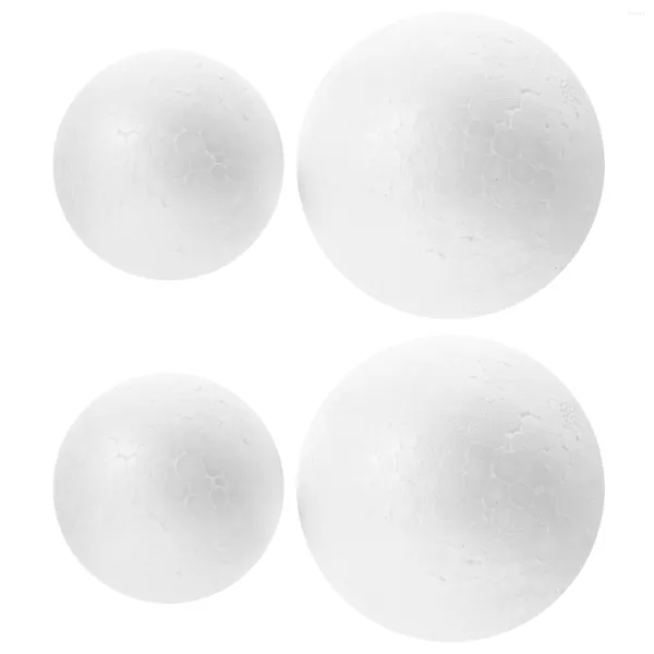 Decorazione per feste Polistiroloalbero di Natale Forme Artigianali Bianco Decorazioni in massa Palline rotonde Ornamenti Sfera Polistirolo