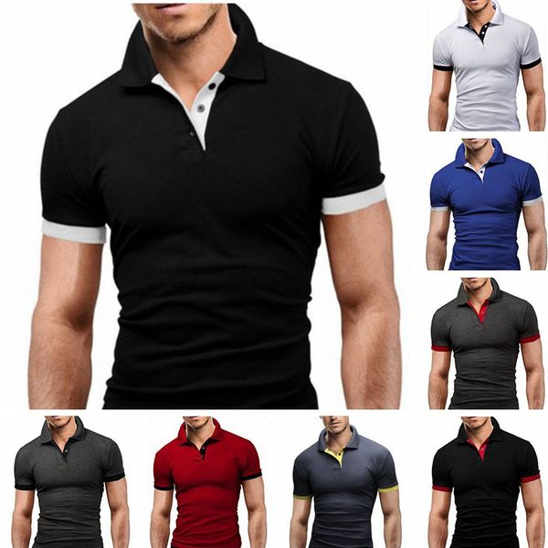 Mode Plain T Shirt Männer Sommer T-shirts Kurze Ärmel Klassische Designer Polos Baumwolle Hochwertige Kleidung Plus Größe S-5XL