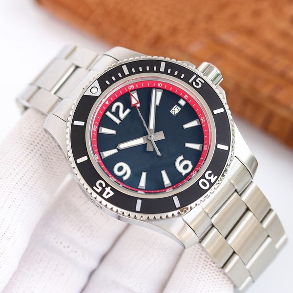 Relógio masculino de mecânica automática 43mm 316 Caixa de aço inoxidável 904L Strap Fashion Ocean Watch para homens de designer Relógios Noctilucent Primeiro relógio de pulso