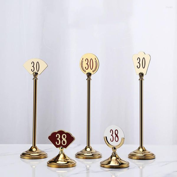 Tischmatten 10Ps Edelstahl Place Card Halter PO Stand Clips Restaurant El Menü Top Nummer