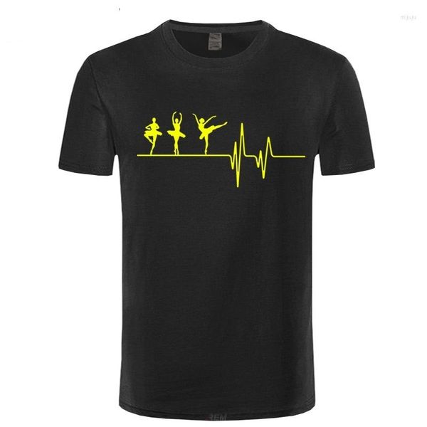 Männer T Shirts Sommer Herzschlag Ballett Männer Kurzarm Baumwolle Mode Lustige Dance T-shirts Männer/frauen T Tops