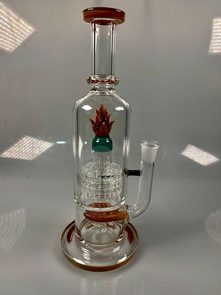 2022 Honeycomb Bong Gong Gongus fumando tubo borossilicato vórtice vórtice Bongo Gravidade Hookah Elf Bardab Rig Catcher Catcher Burner Water Pipes Bubbler Glasses Puffco