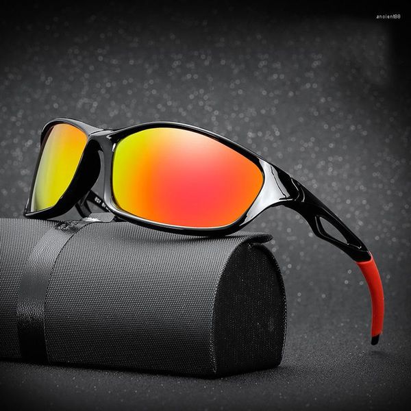 Sonnenbrille Polarisierte Männer Luxus Designer Platz Sport Sonnenbrille Männlich Fahren Angeln Schwarz Rahmen Spiegel Goggle UV400 Brillen