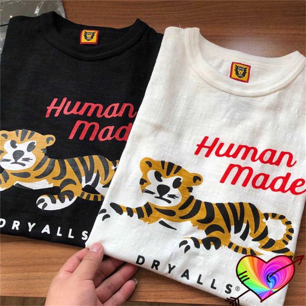 Мужские футболки 2022 Cartoon Made Made Tiger Tee Men Women 1 1 Высококачественная летняя хлопчатобумажная футболка Япония Tops с коротким рукавом G221118