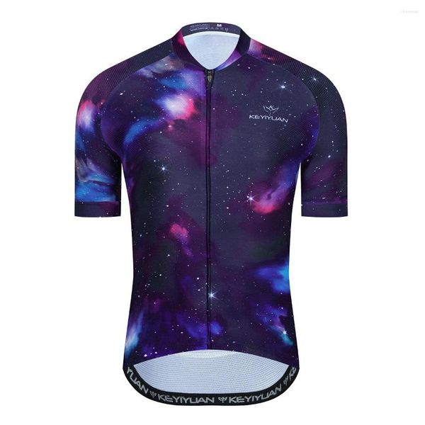 Jackets de corrida 2022 Keyiyuan Funny Team camisa de bicicleta Men Cycling Cycling Jersey MTB Roupas Bike Tops Tops afilando -se a Heren Maillots Ciclismo Hombre