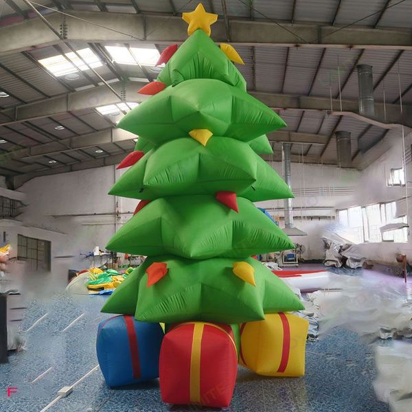 Aufblasbarer 6 m/8 m großer Aktivitäten-Weihnachtsbaum mit Ornamenten für die Dekoration zu Hause/im Einkaufszentrum