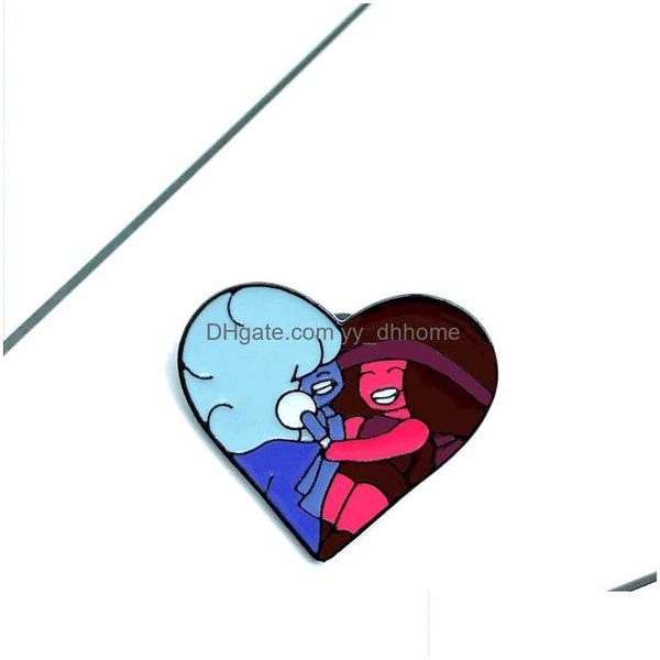 Spille pins love Heart metal pins eco smalto cartone animato divertimento rainbow bloche per badini per gitioni per ragazze badge dhigges cl dhgrd