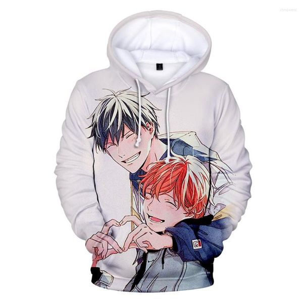 Hoodies masculinos, dado moletom com capuz de anime Manga Manga Mafuyu Manga Longa Mulheres Vista Harajuku Streetwear Cosplay Roupas de fantasia