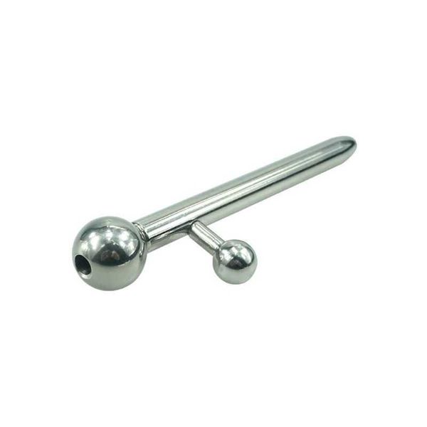 Articoli di bellezza Suono uretrale in acciaio inossidabile Prince Wand Curved Penis Plug Tube Giocattolo sexy per uomo Dilatatore