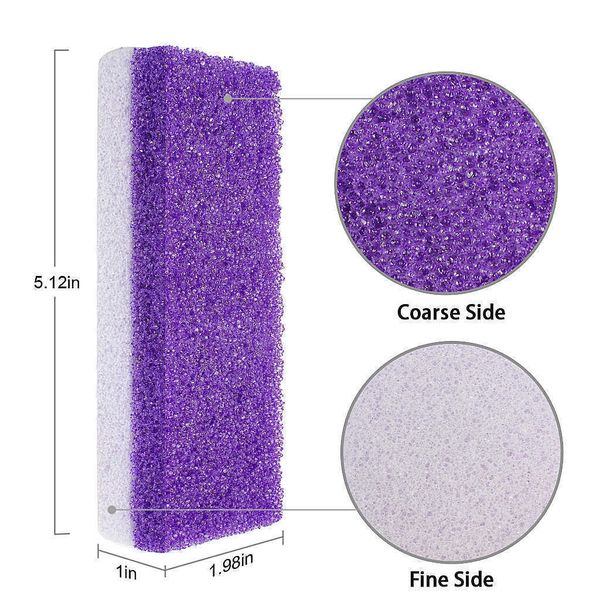 Fuß-Bimsstein, doppelseitiger Hornhautentferner, Hornhaut- und abgestorbene Hautwäscher, Pediküre-Werkzeuge für die Fußpflege, Pie De Piedra Pomez