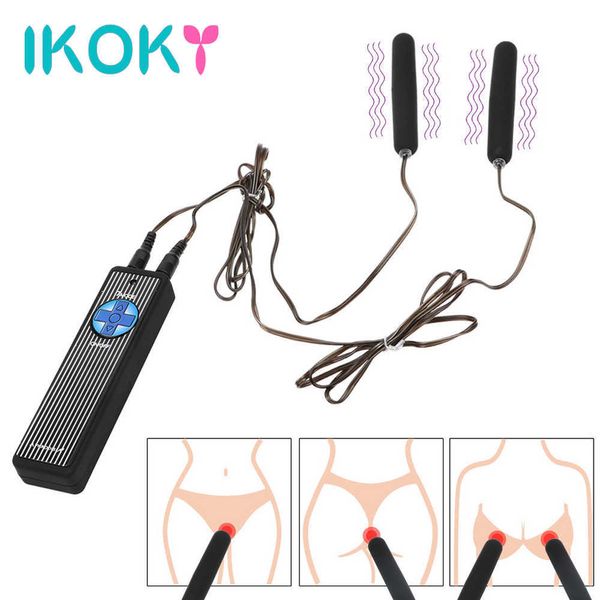 Компания красоты ikoky 7 -й скорость вибрации пуль с двойным вибрациям прыжковой яичный клитор стимулятор сексуальные игрушки для женщин объединяют сильную вибрацию