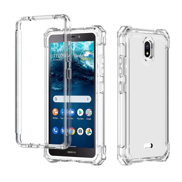 Capa de celular para Nokia G400 C200 C100 TCL STYLUS 5G Tampa celular transparente transparente