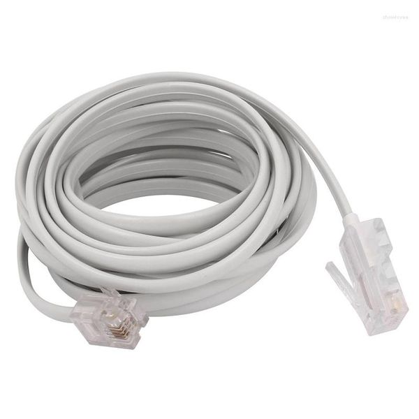 Computerkabel RJ11 6P4C bis RJ45 8P4C Modulares Telefon-Internet-Verlängerungskabel 3 Meter