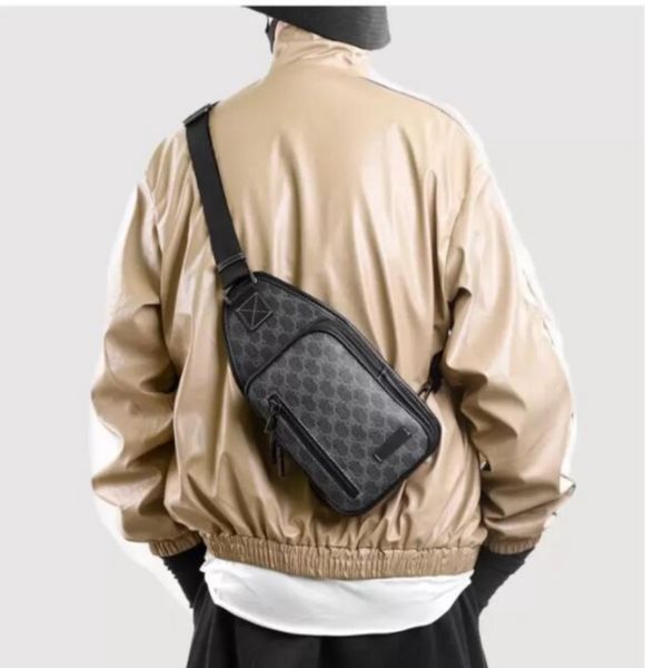 118 Luxus Mode Gedruckt Männer Messenger Taschen Mehrere Zubehör Sling Umhängetasche Umhängetasche Männlichen Klassischen Reißverschluss Schwarz PU Leder Tasche jungen mädchen Rucksack