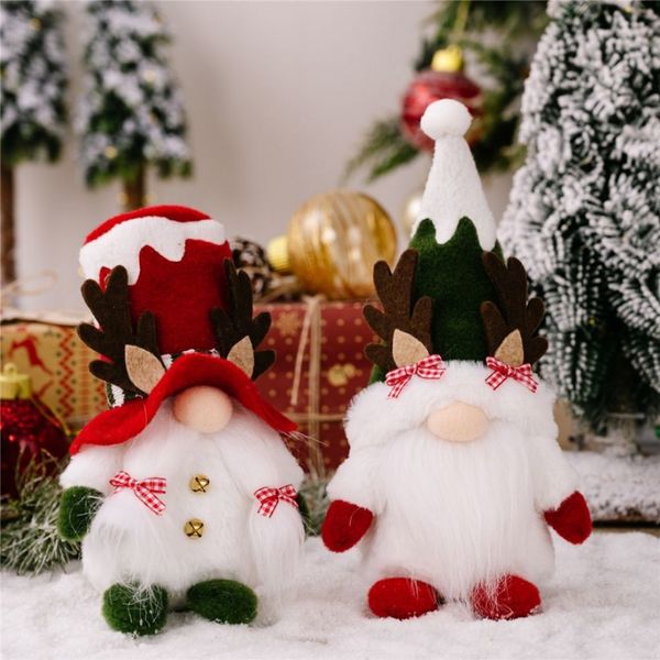 Decorações de Natal Gnome Plush Elf Elf Reindeer Decoração de casa de férias Agradecimentos do Day Day Gifts FY2443 SS1119