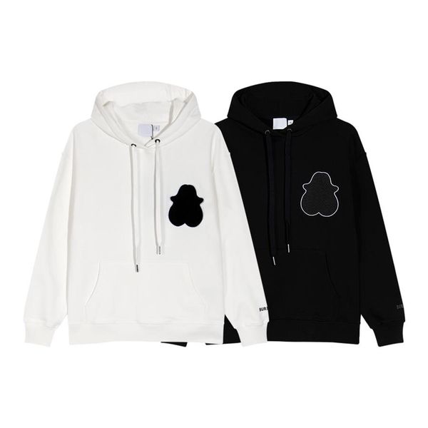 Erkek Hoodies Sweatshirts 22SS Yeni Lüks Tasarımcı Erkek Kadın Çift Baskı Mektupları Sıradan Gevşek Gevşek Kazak Hoodie Büyük Boyutlu XS-L