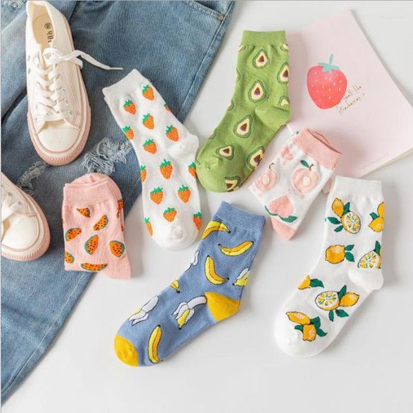 Frauen Socken Cartoon Obst Boot Kurze Banane Wassermelone Mode Mädchen Frau frauen Weibliche Füße Verkauf