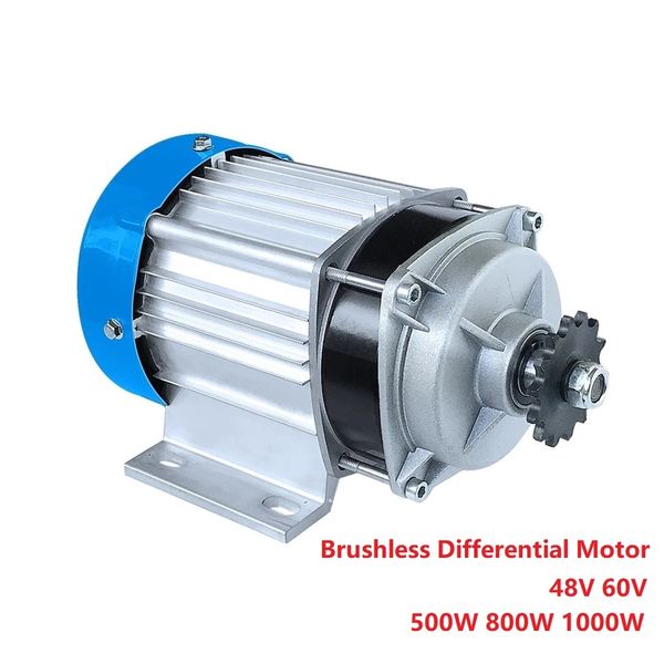 Yüksek Hızlı Motor Fırçasız Diferansiyel Motor 48V60V72V 500W800W1800W2200W DC Elektrik Tricycl Mini Otomobil Motoru