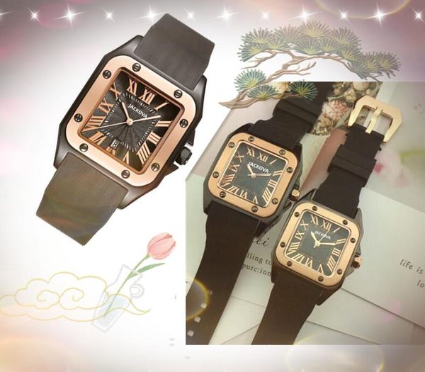 ICE-Out Bling Tank Series Orologio per uomo Donna Hip Hop Quadrante romano Quadrante Designer Quarzo Spessore Elastico Business Coppie Stile Orologio da polso montre de luxe regali