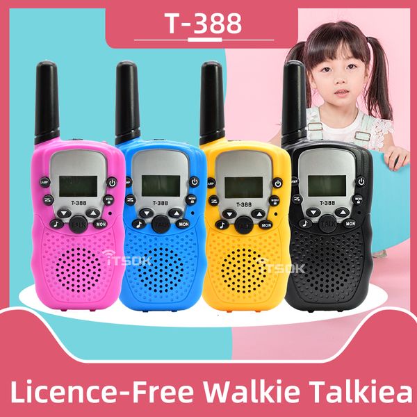 Walkie Talkie ITSOK T388 Bambini 2 pezzi Radio per bambini Bidirezionale Bambini Regalo di compleanno Giocattoli per bambini per ragazzi Ragazze 221119