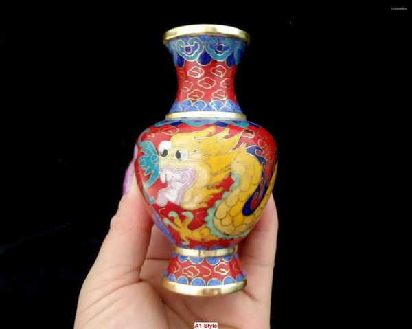 Ювелирные мешки 9 стиль коллекционирования китайского дракона узоры Cloisonne Vase