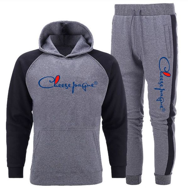 Felpa con cappuccio da uomo/donna pelliccia interna tuta 2022 cappotto felpe pantaloni sportivi tuta autunno inverno caldo spesso pullover con cappuccio da uomo