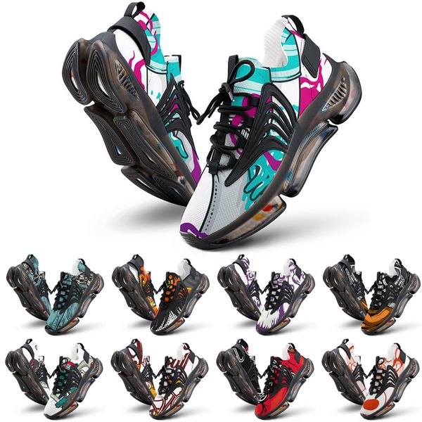 2023 Sapatos clássicos de DIY DIY Aceitar personalização impressão UV AG Menino respirável Mulheres esportes suaves Running Sneaker