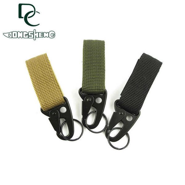 Tactical Outdoor Molle Webbing Buckle Fan Belt Militar Cinturão Multifuncional Montanhista Chave da fivela Lique leve Gancho Quick