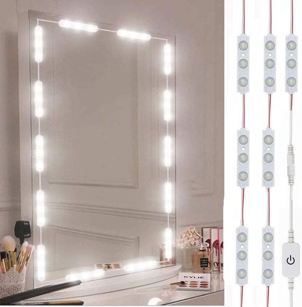 LED-Schminkspiegelleuchten, LED-Modul, Make-up-Licht im Hollywood-Stil, heller weißer Streifen für Make-up-Tisch, Badezimmer